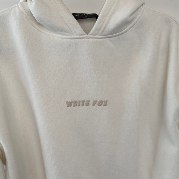 White Fox Cream Hoodie - Picture 2 of 6